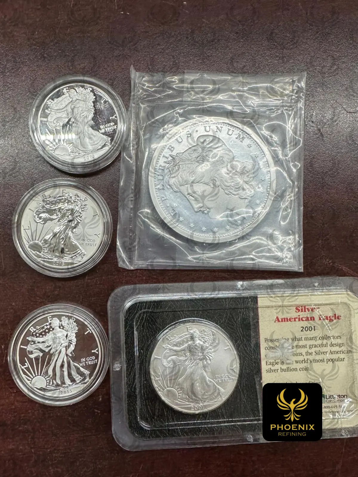 Assorted fine silver coins and rounds