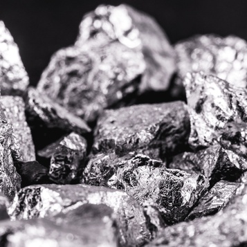 Raw platinum group metal chunks